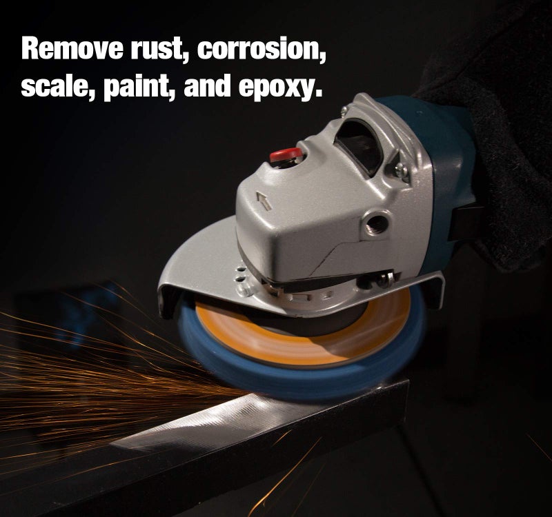S SATC Stripping Discs 4-1/2" x 7/8" Rust Remover Wheel Remove Paint 5PCS Bule Strip Discs Oxidation Poly Strip Wheel Disc Abrasive Angle Grinding Wheel - Image 4